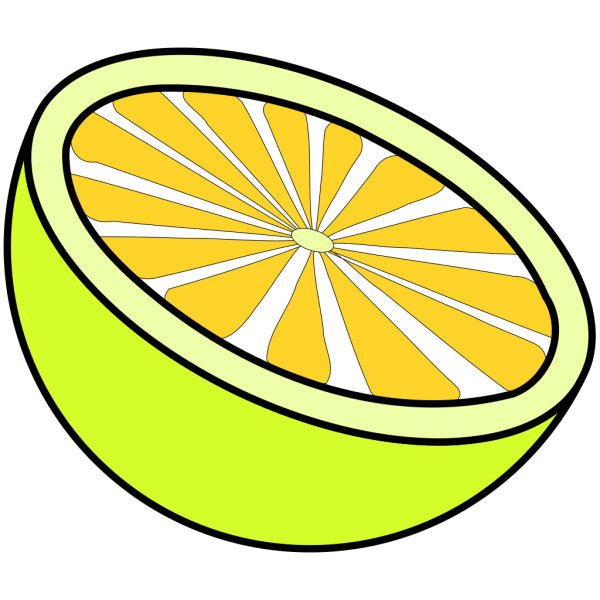 Cut Lemon PNG Clip art