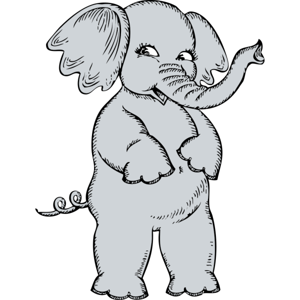 Girl Elephant PNG Clip art