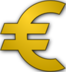 Euro Sign Outline PNG Clip art