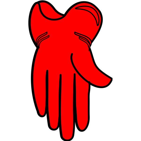 Gloved Hand With Scalpel PNG Clip art
