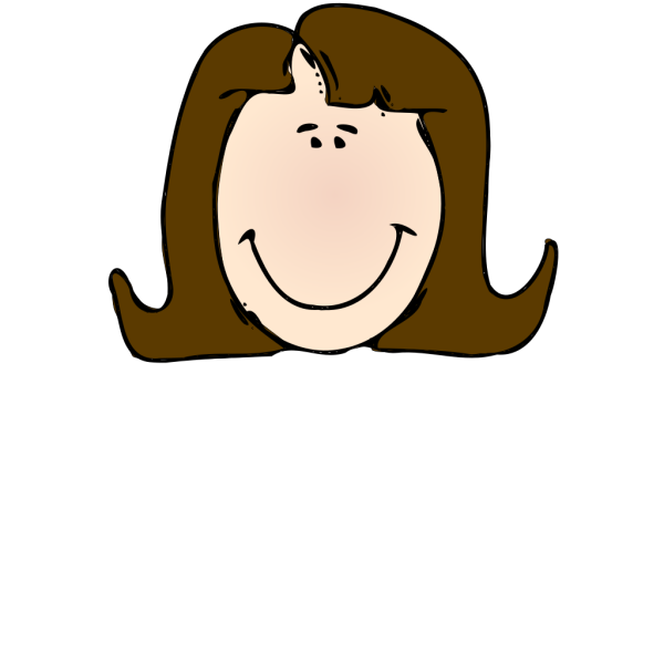 Smiling Lady Face PNG Clip art