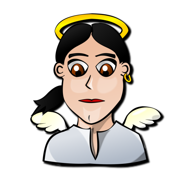 Angel Face Cartoon PNG Clip art