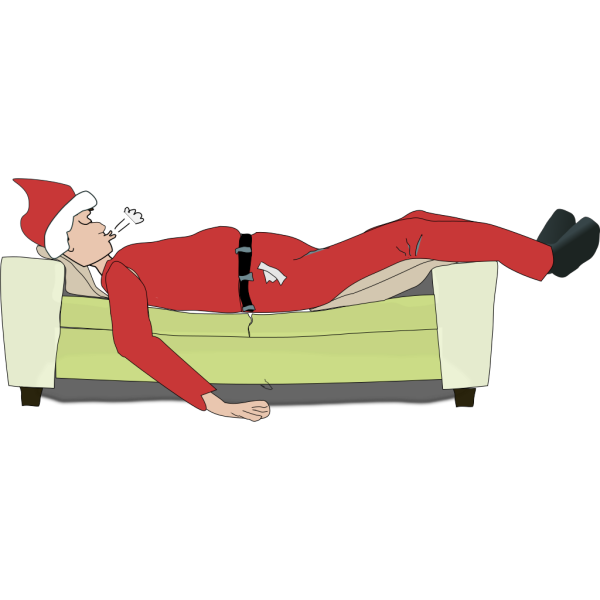 Sleeping Santa PNG Clip art