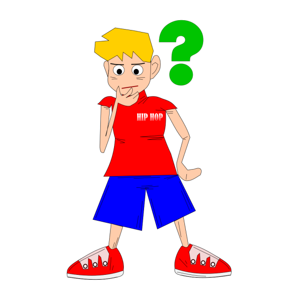 Boy Has A Question PNG Clip art
