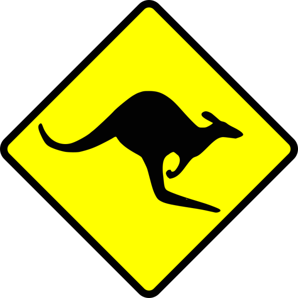 Caution Kangaroo PNG Clip art