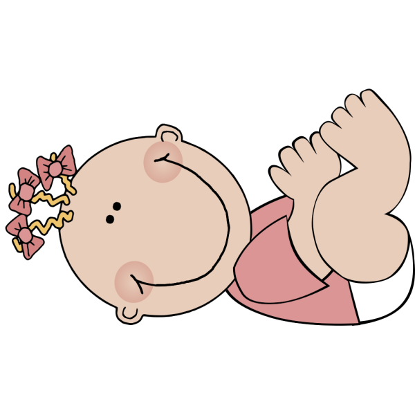 Baby Girl Lying PNG Clip art
