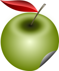 Photorealistic Green Apple PNG Clip art