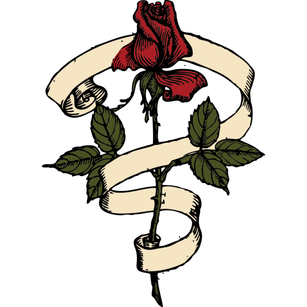 Rose Scroll PNG Clip art