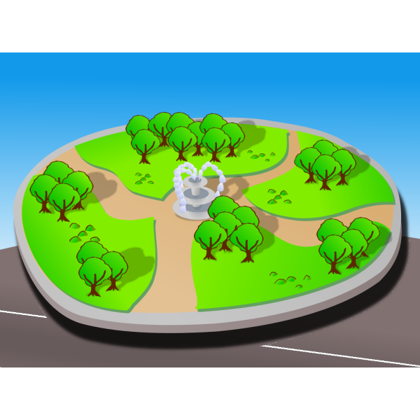 Cartoon 3d Park PNG Clip art