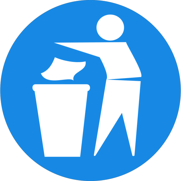 Doctormo Put Rubbish In Bin Signs PNG Clip art