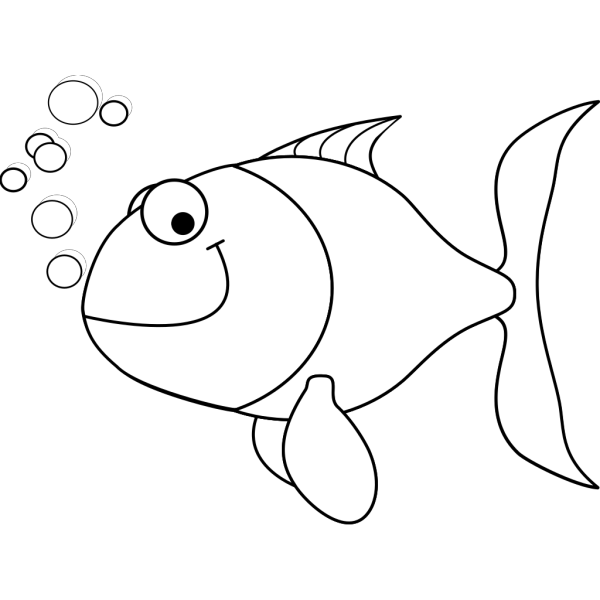 Fish Outline PNG Clip art