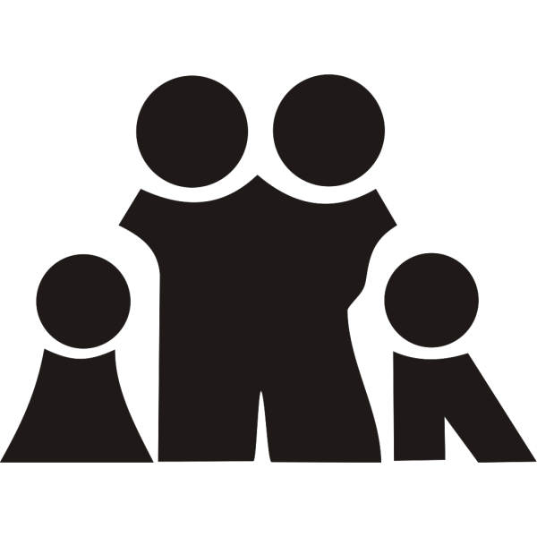 Family Sign Symbol Black PNG Clip art