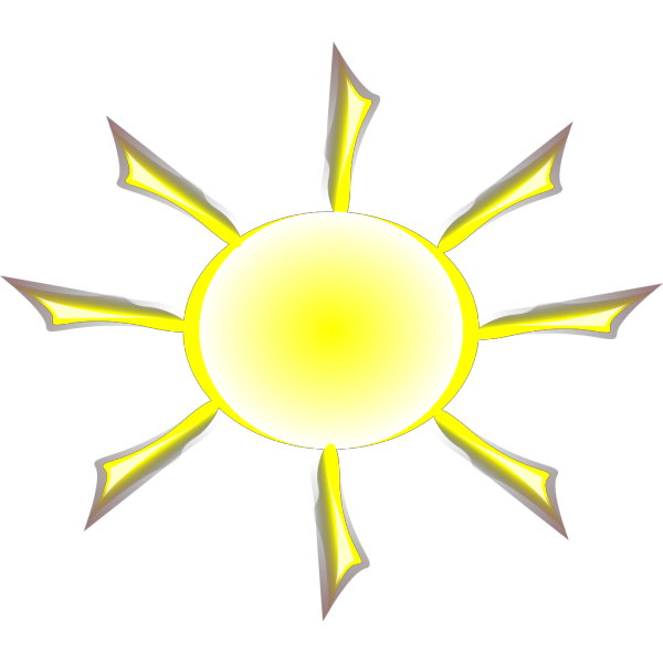 Sun And Rays PNG Clip art
