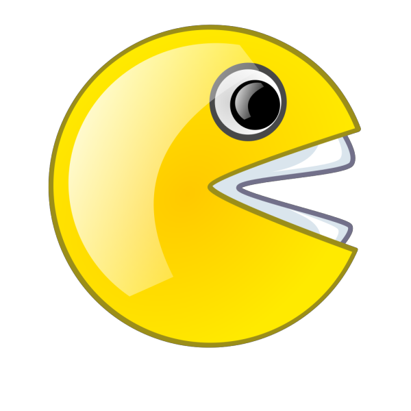 Hungry Mrs Pacman PNG Clip art