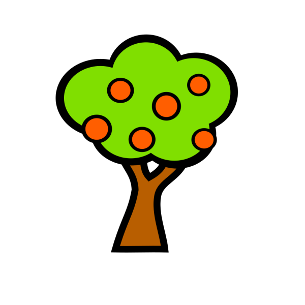 Tree With Fruits PNG Clip art