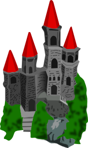 Castle Color PNG Clip art