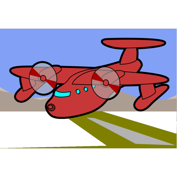 Red Plane PNG Clip art