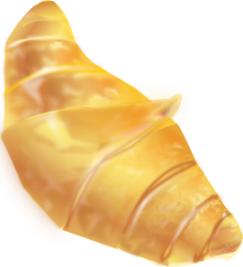 French Butter Croissant PNG images