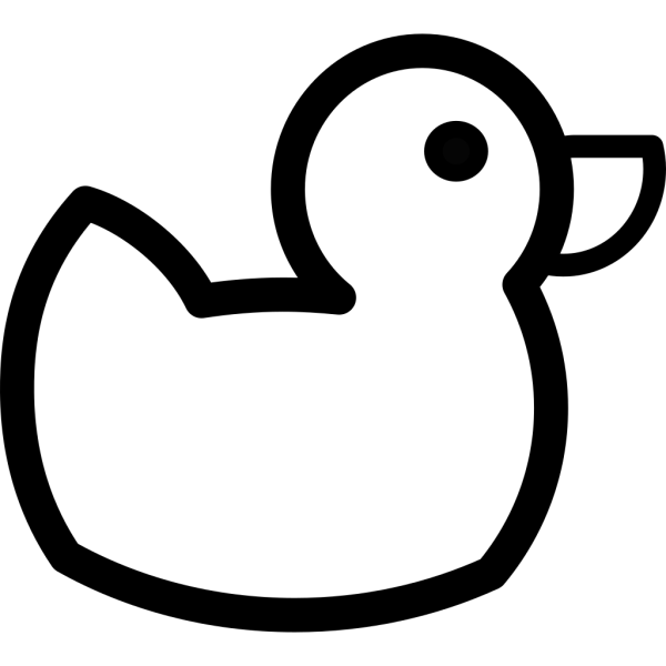 Duck Outline PNG Clip art