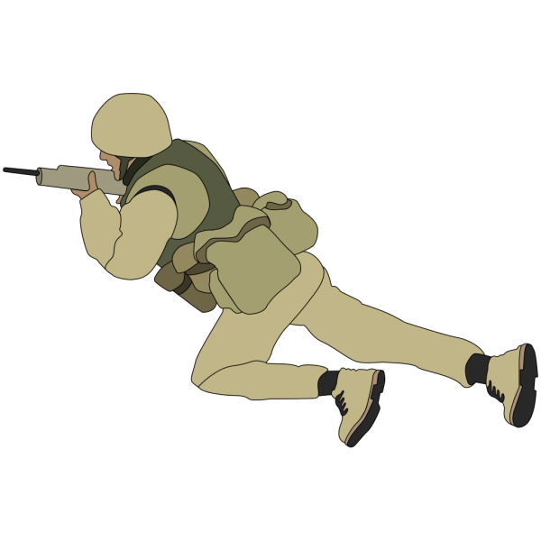 Crawling Soldier PNG Clip art