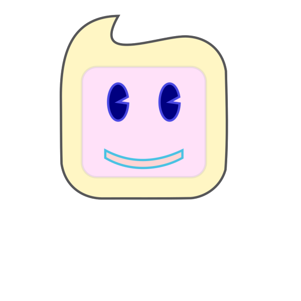Smiley Square Face PNG Clip art