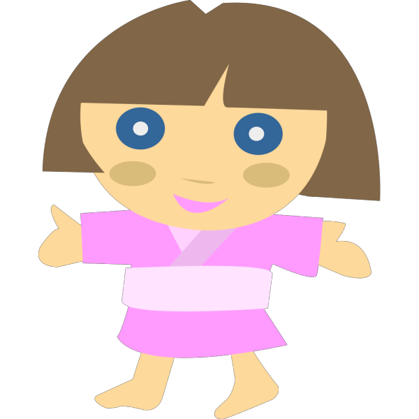Japanese Character Girl PNG Clip art