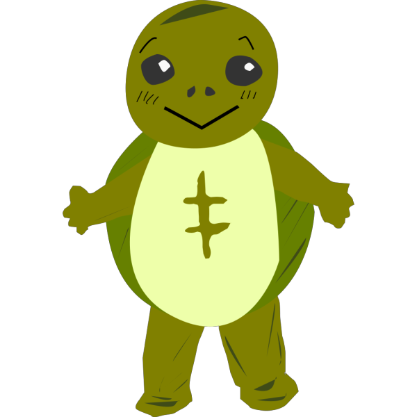 Turtle Character PNG Clip art