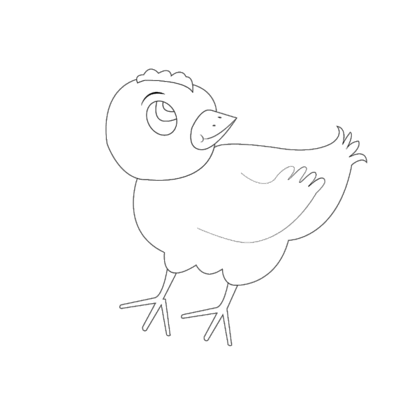 Chicken 001 Vector Coloring PNG images