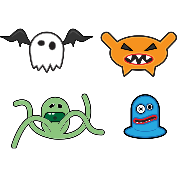 Cartoon Monsters PNG images
