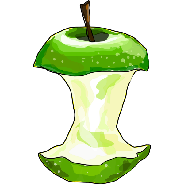 Eaten Apple PNG Clip art