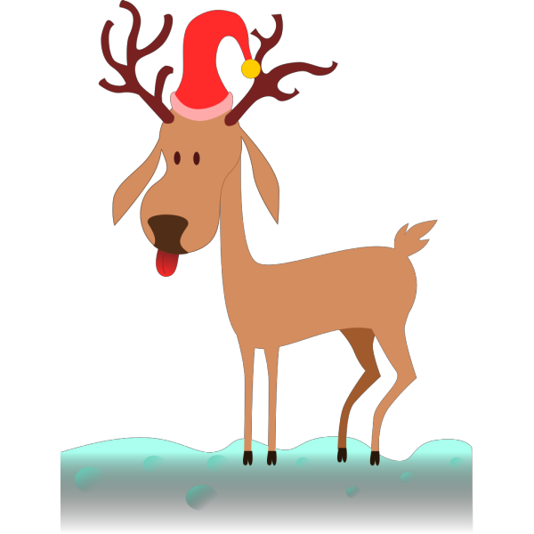 A Cartoon Reindeer PNG Clip art
