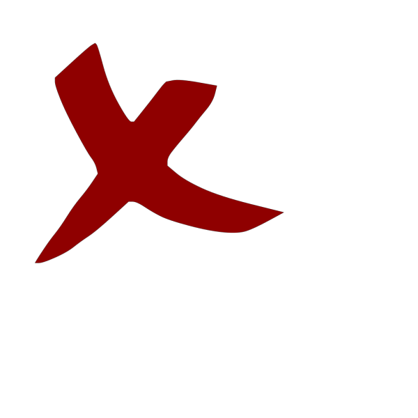 X Wrong Cross No PNG Clip art
