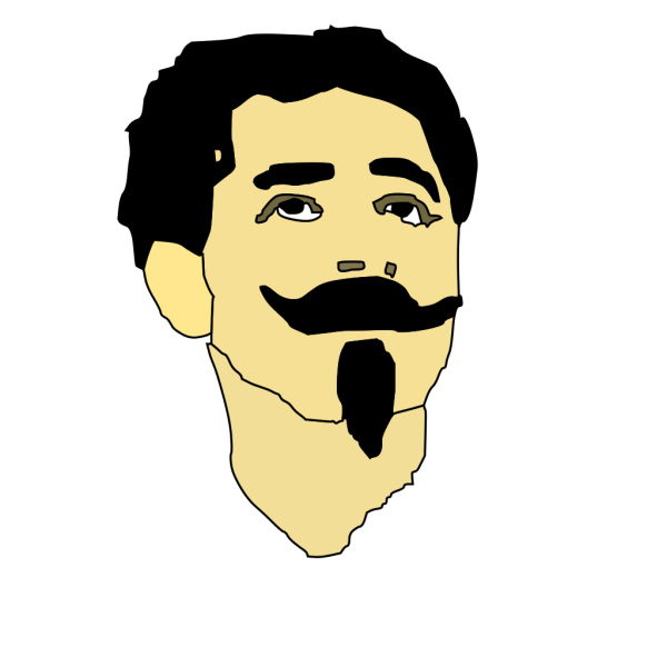 Man With Mustache And Goatee PNG Clip art