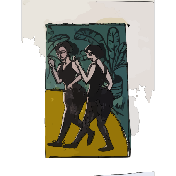 Cartoon Tap Dancers PNG Clip art