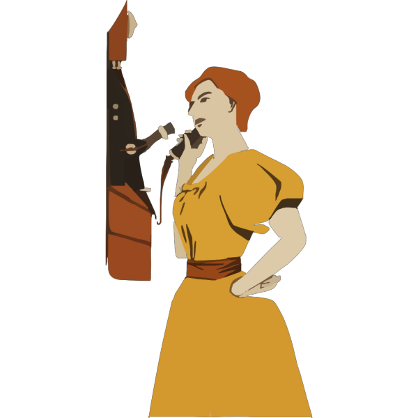 Lady Talking On The Phone PNG Clip art