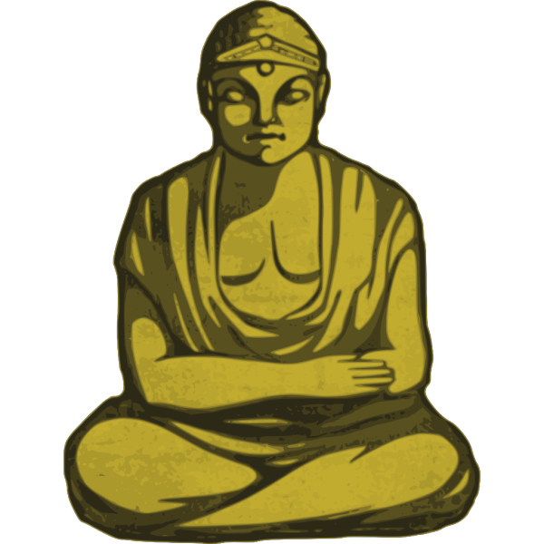 Golden Buddha 2 PNG Clip art