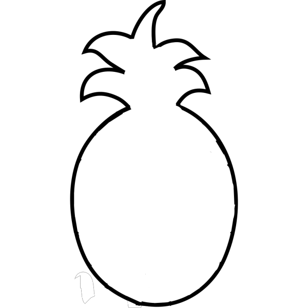 Pineapple Outline PNG Clip art