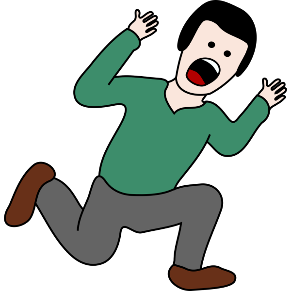 Scared Man PNG Clip art