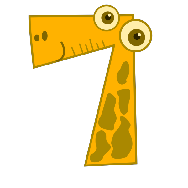 Animal Number Seven PNG Clip art