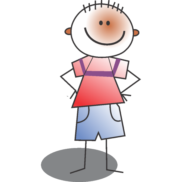 Standing Kid Cartoon PNG Clip art