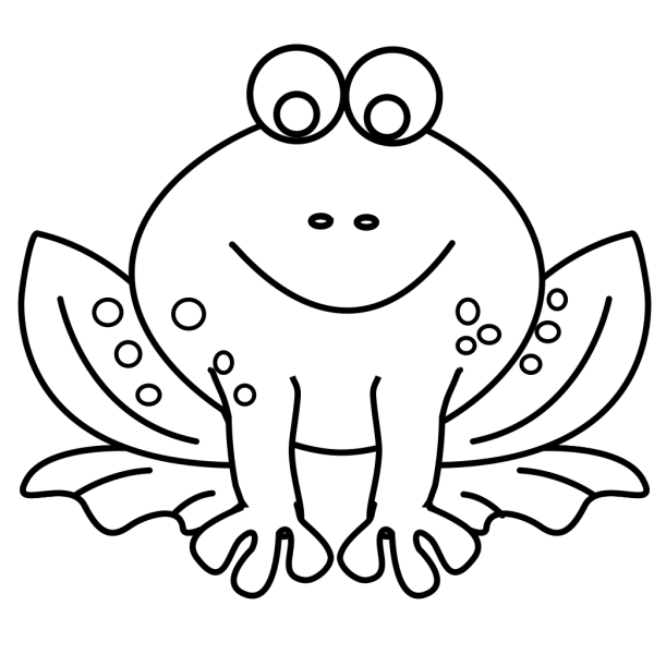 Frog Outline PNG Clip art