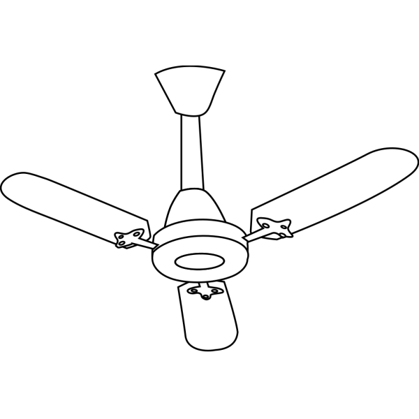 Ceiling Fan Outline PNG Clip art