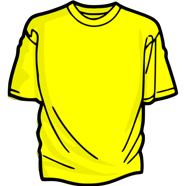 Yellow T-shirt PNG Clip art