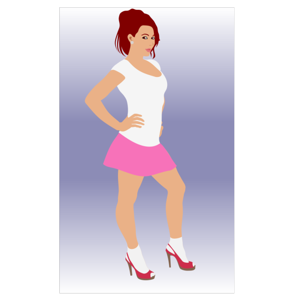 Cheerful Girl PNG Clip art