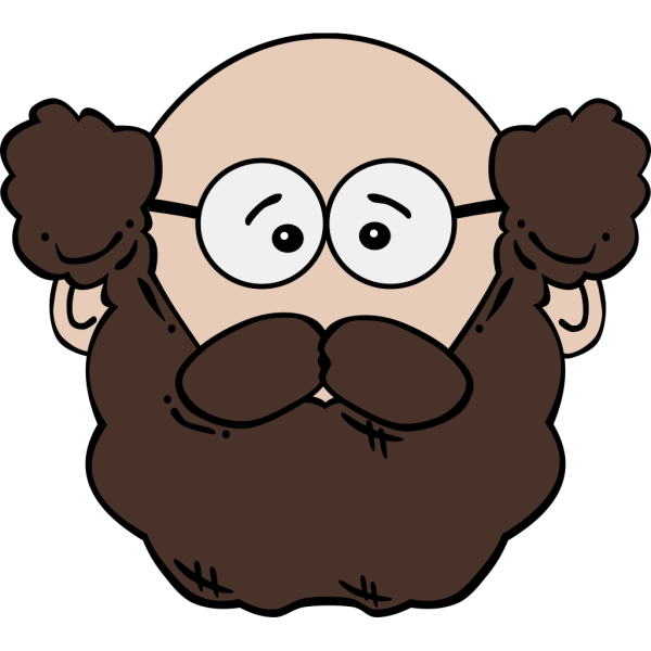Bearded Man Cartoon PNG Clip art