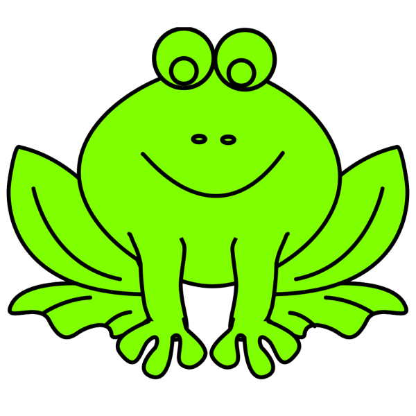 Green Frog Cartoon PNG Clip art