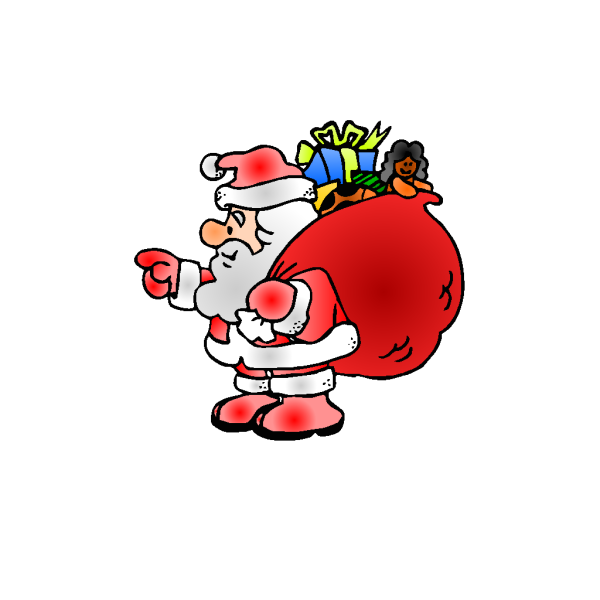 Santa Claus With His Bag PNG Clip art