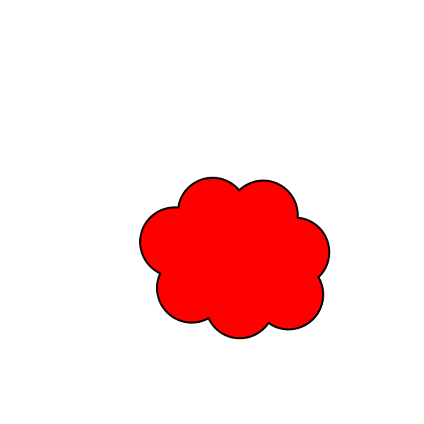 Red Cloud PNG Clip art