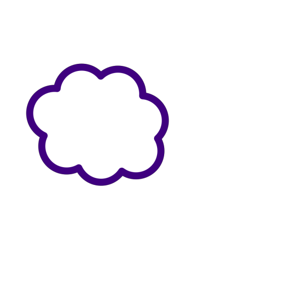 Purple Cloud PNG Clip art