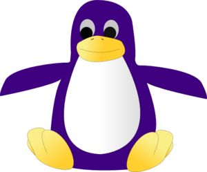 Purple Penguin PNG Clip art